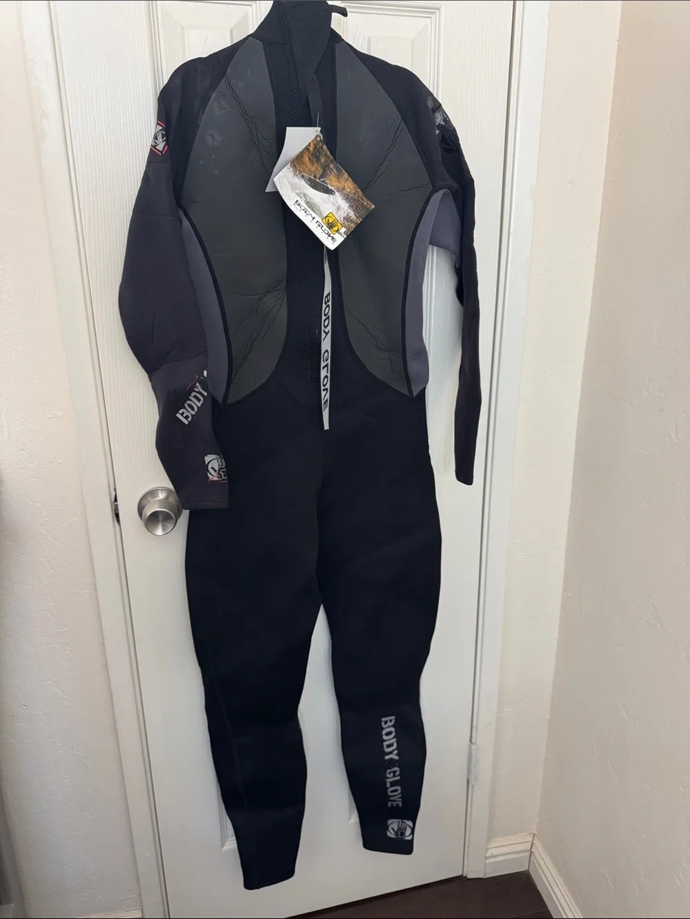 Body Glove Kids Black One-Piece Wetsuit with Chest Pad